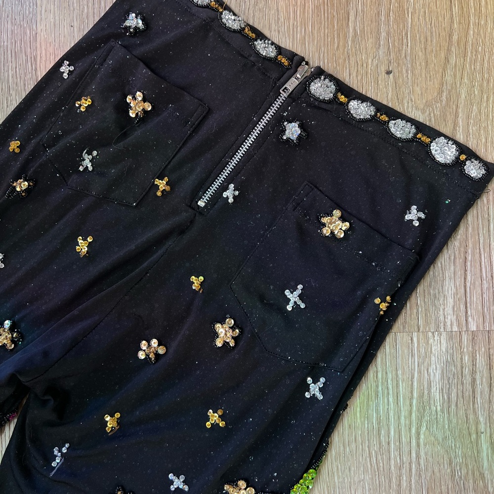 Discount universe super rare astrology had sequin pants size large - Picture 6 of 7